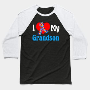 I Love My Grandson Baseball T-Shirt